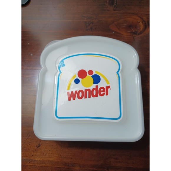 Hostess Kitchen Vintage Wonder Bread Sandwich Holder Plastic